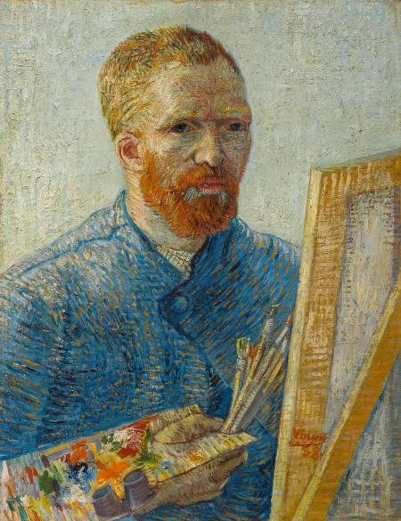 Auto retrato Van Gogh - Reprodução http://www.vangoghmuseum.nl 
