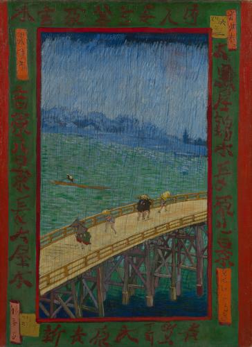 "Bridge in The Rain", 1887 - Reprodução http://www.vangoghmuseum.nl 