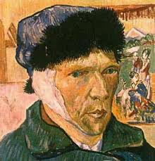 Self Portrait - Van Gogh - Reprodução autorizada http://www.vangoghmuseum.nl